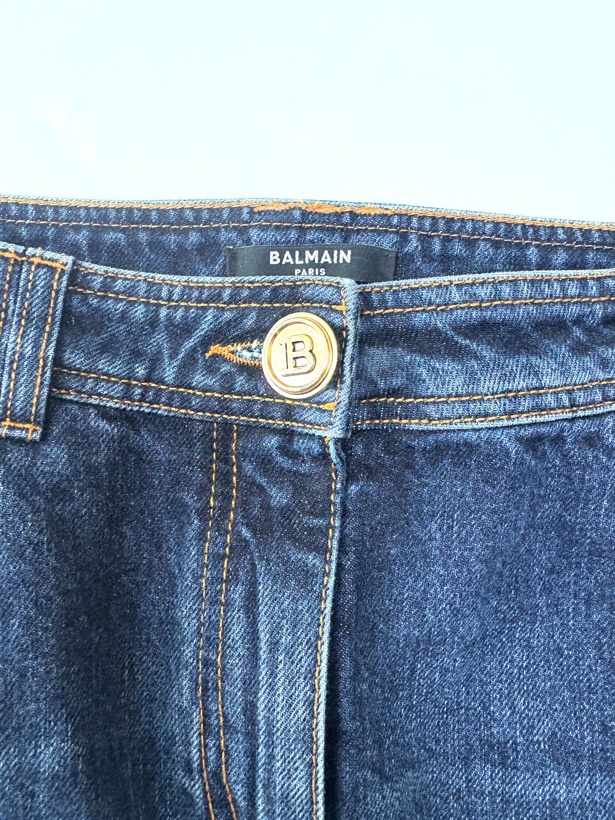 Balmain Cargo Mini Skirt UK 10