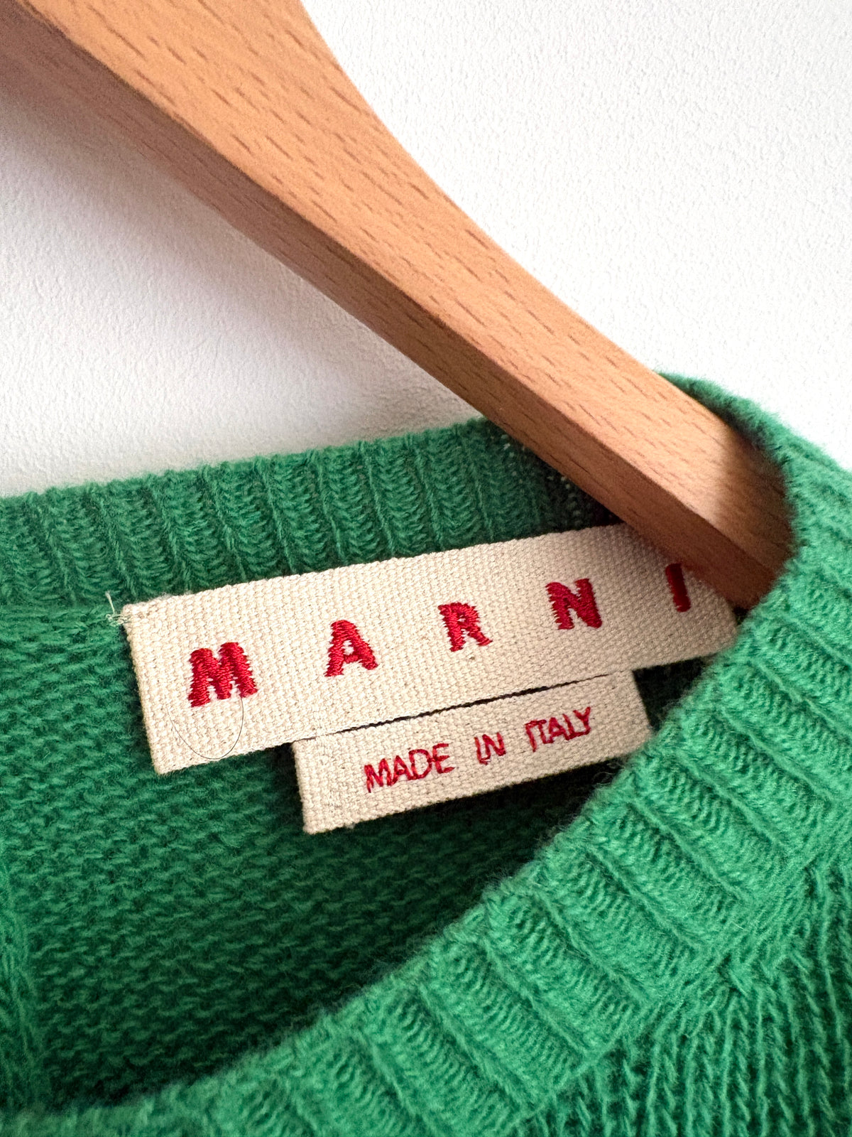 Marni Open-Back Wool and Cashmere-Blend Sweater UK 10