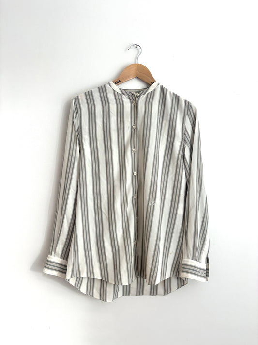 Loro piani Kara silk striped shirt