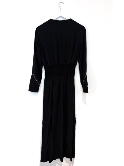 Maje Rimage Studded Midi Dress L