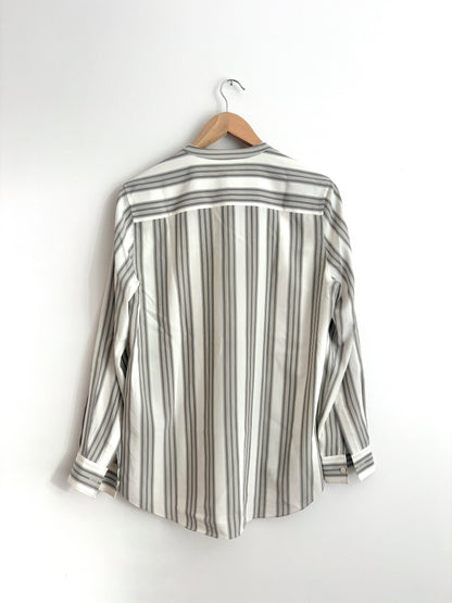 Loro Piana Silk Striped Shirt UK 10