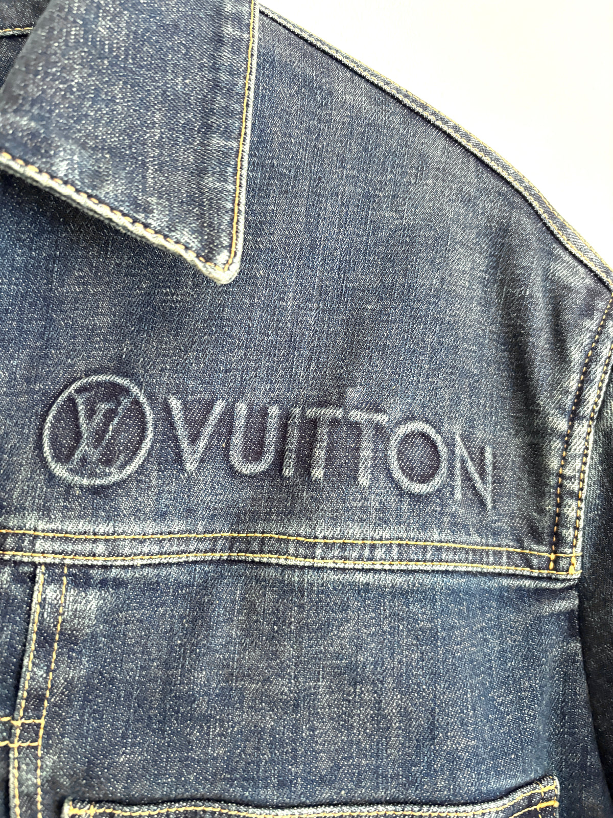 Louis Vuitton Oversized Denim Trucker Jacket UK 8