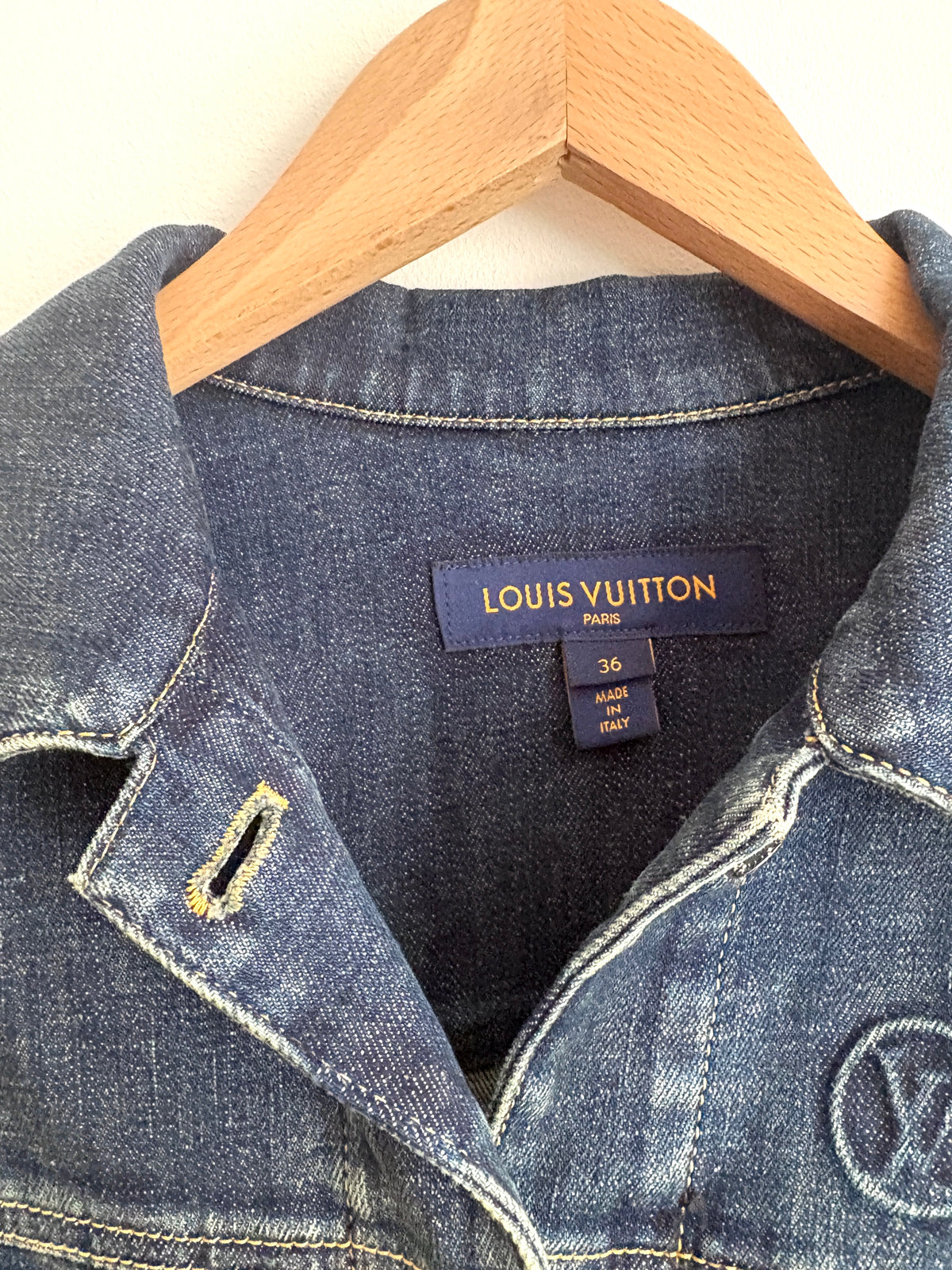 Louis Vuitton Oversized Denim Trucker Jacket UK 8