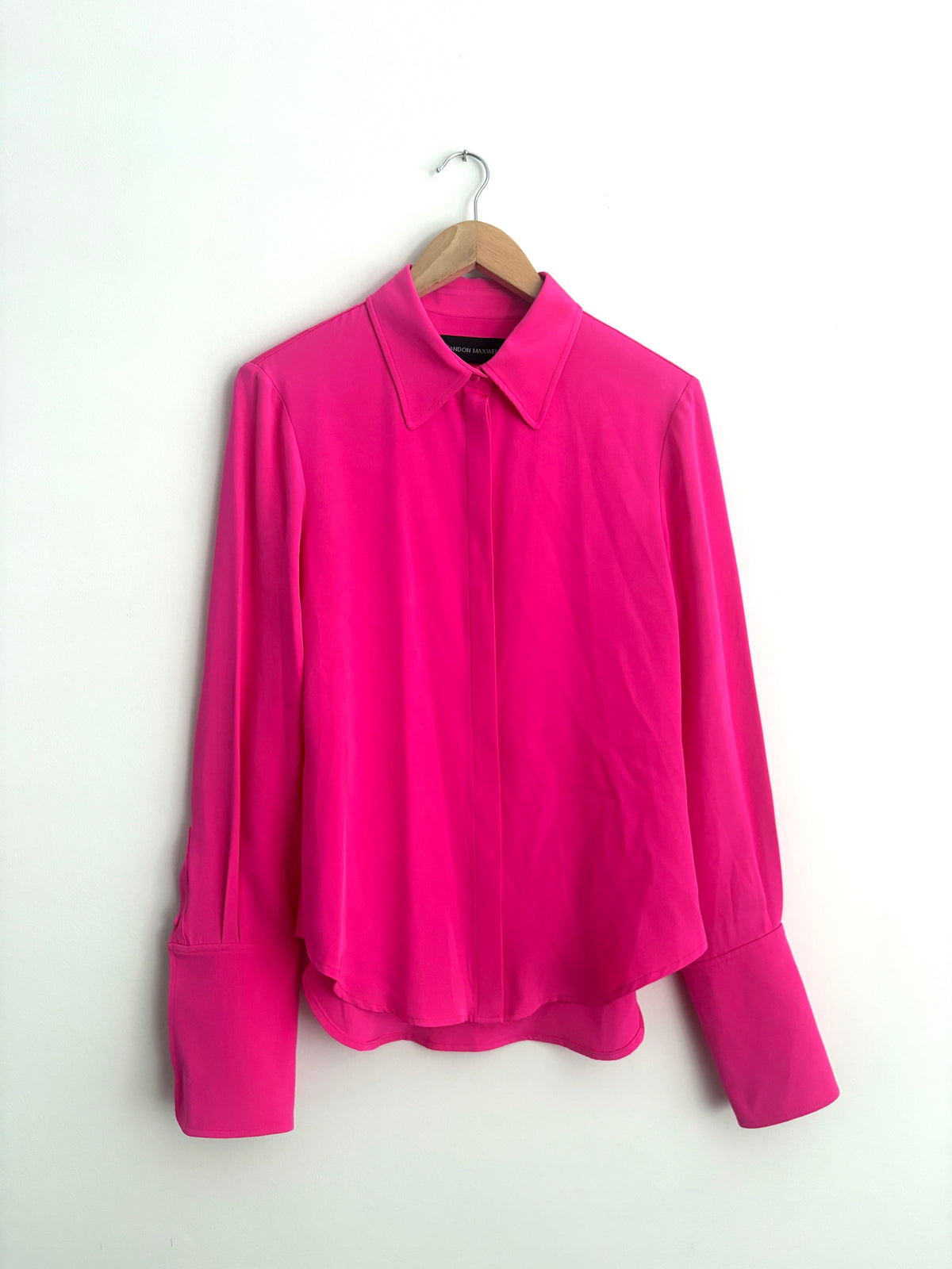 Brandon Maxwell Fuschia Pink Shirt