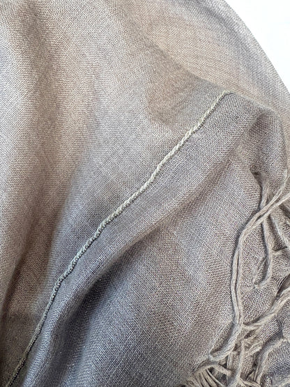 Bruno Cucinelli Frayed Cashmere Silk Lurex Scarf