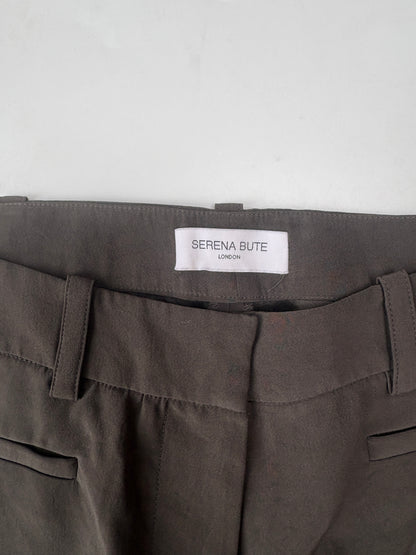 Serena Bute Brown Silky Trousers UK 8