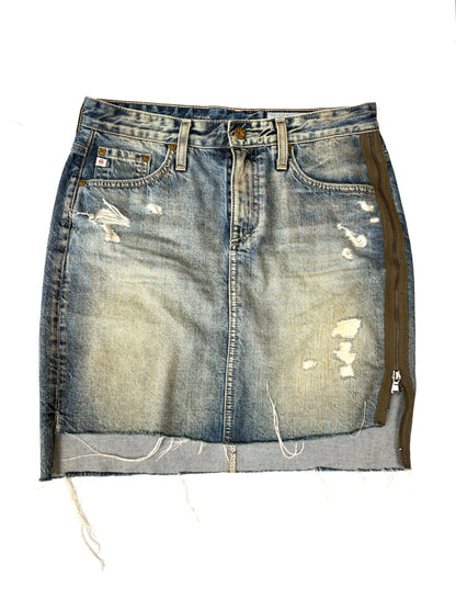 AG Adriano Goldschmied 'the Erin' Distressed denim Pencil Skirt