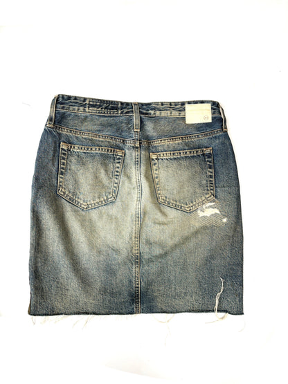 AG Adriano Goldschmied 'the Erin' Distressed denim Pencil Skirt 27R