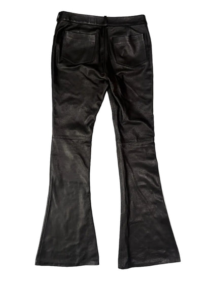 Balmain Leather Trousers UK 10