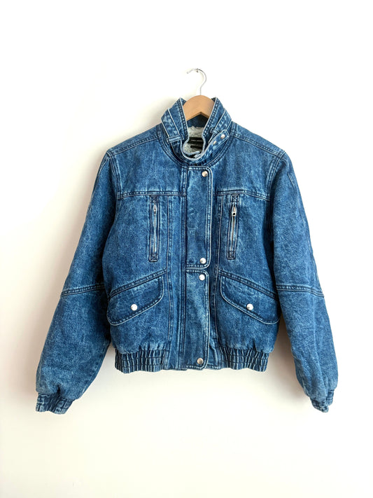 Isabel Marant Vlasta Denim Fleece Jacket 8