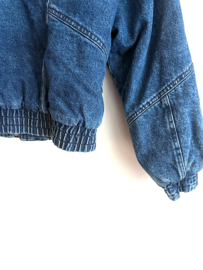Isabel Marant Vlasta Denim Fleece Jacket UK 10