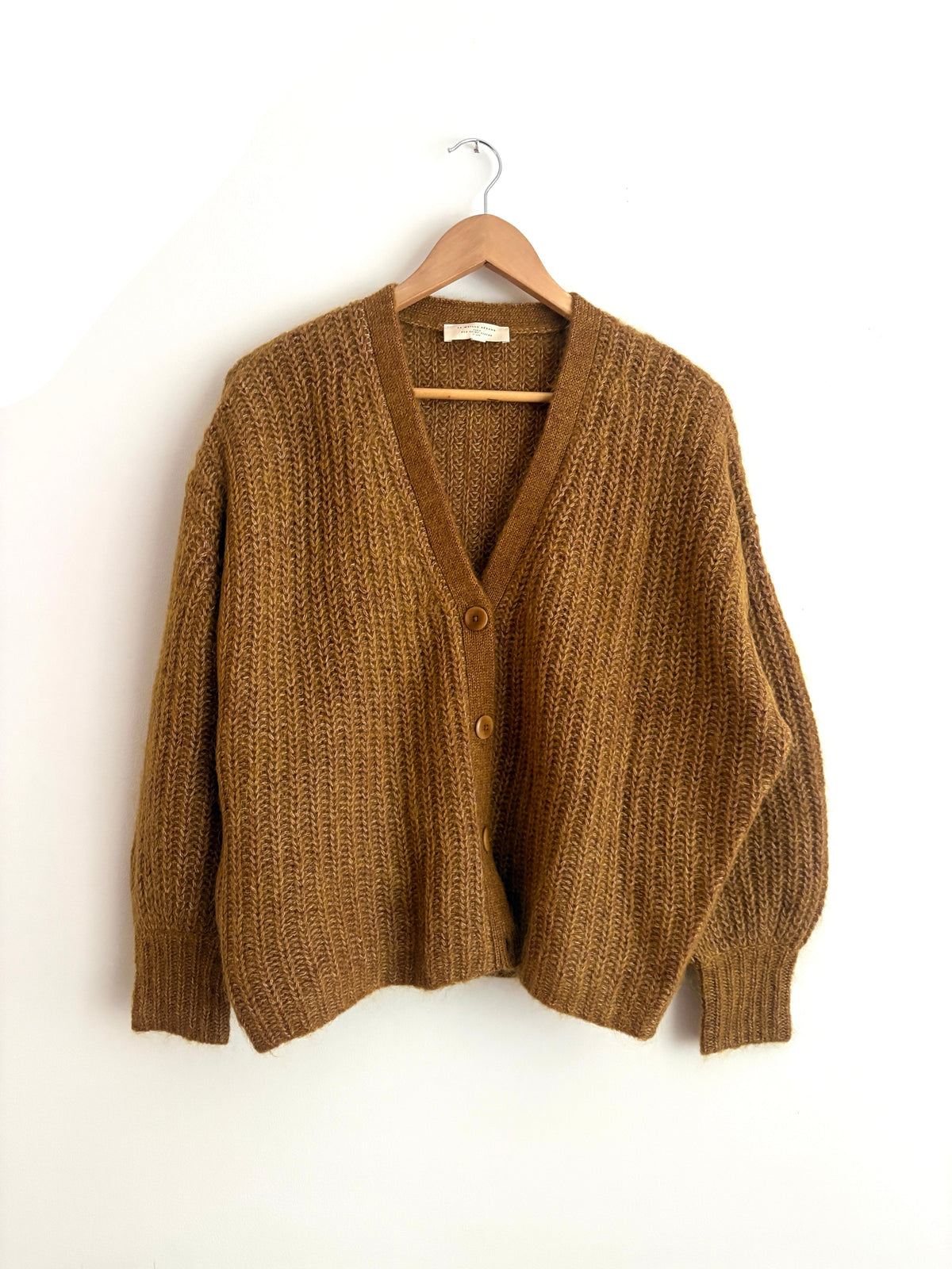 sezane Achille Cardigan in camel