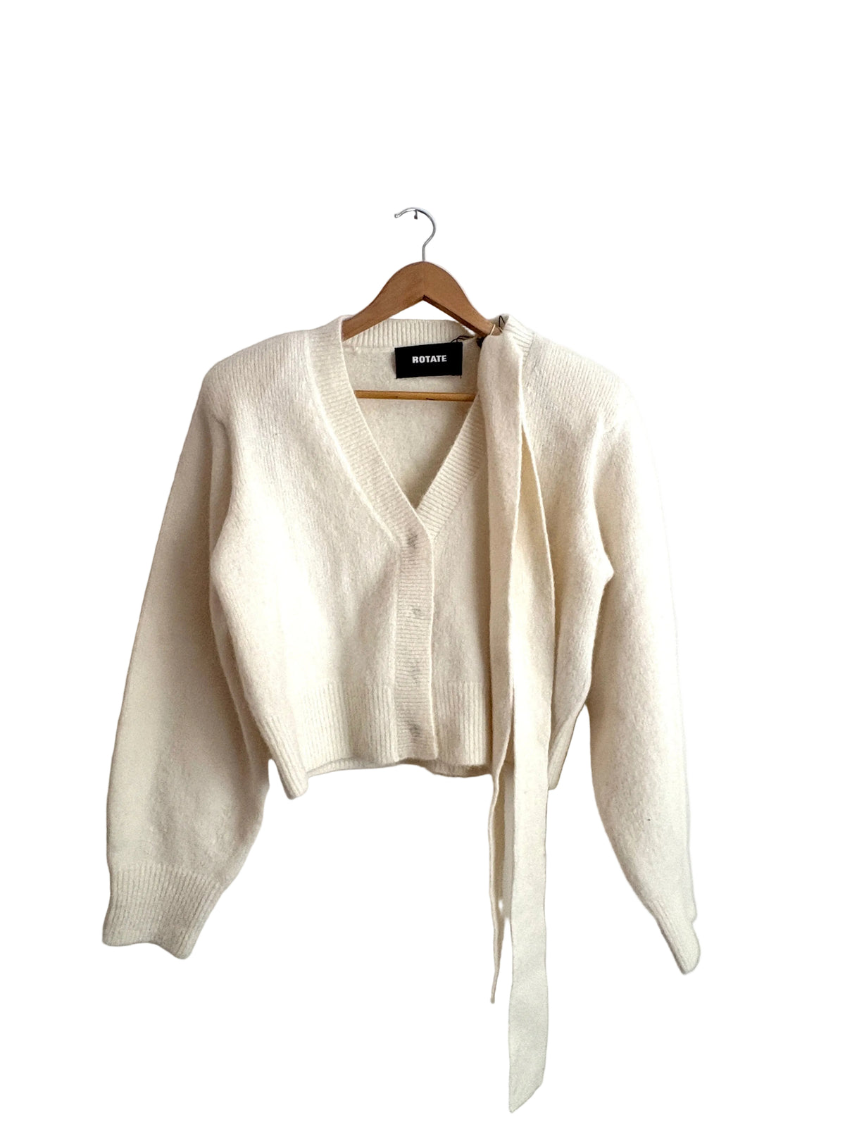 rotate birger christensen knit scarf Cardigan in White