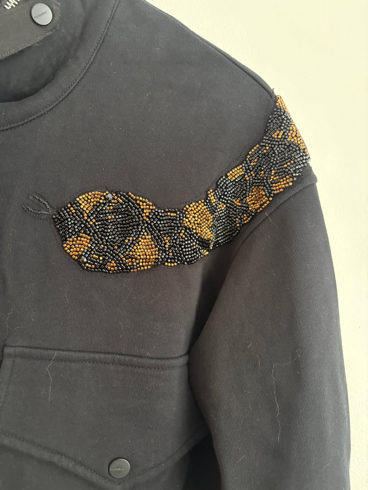 All Saints Ouros Claire Jacket in Black XS