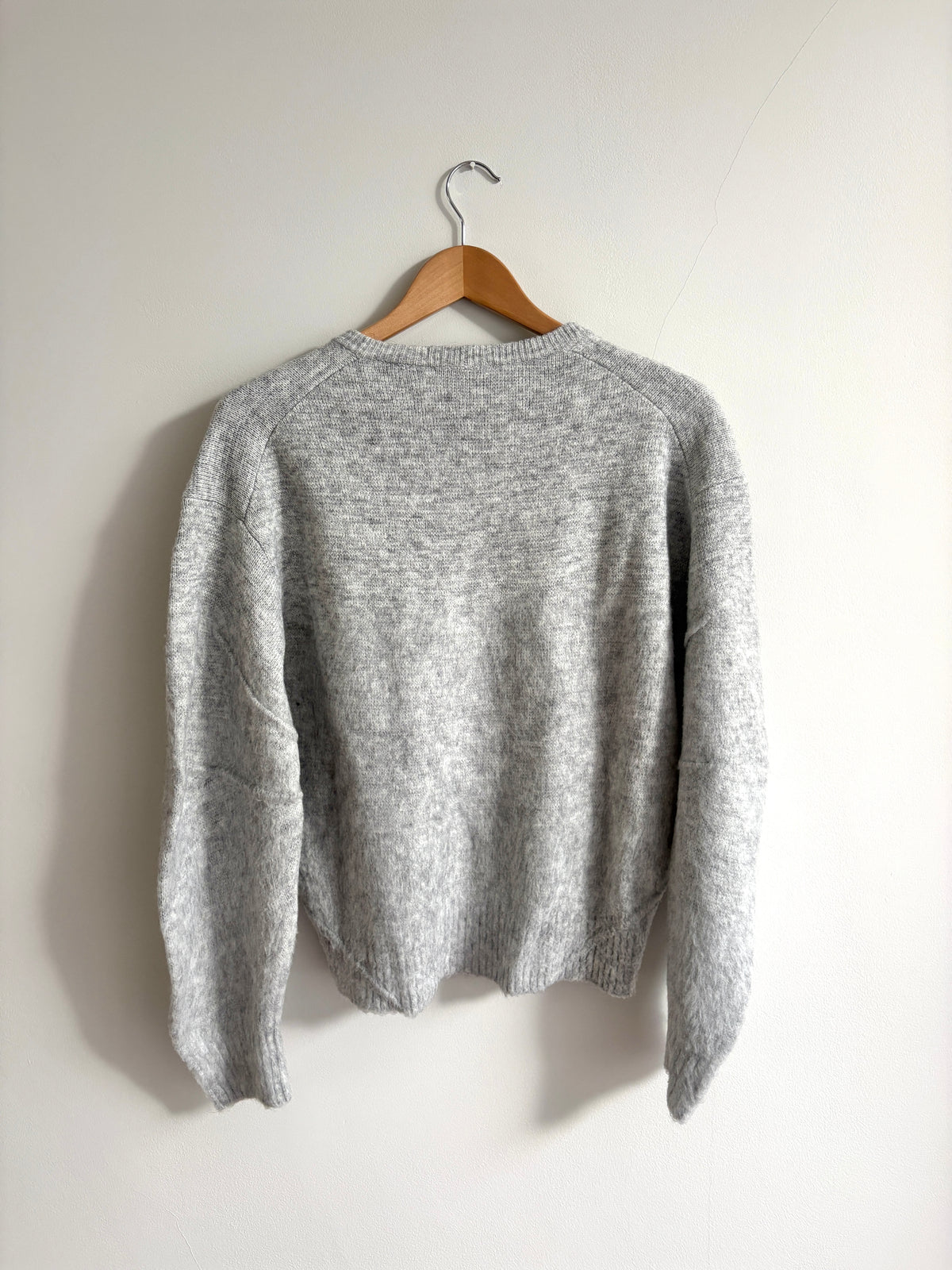 Helmut Lang Grey Wool Jumper XS