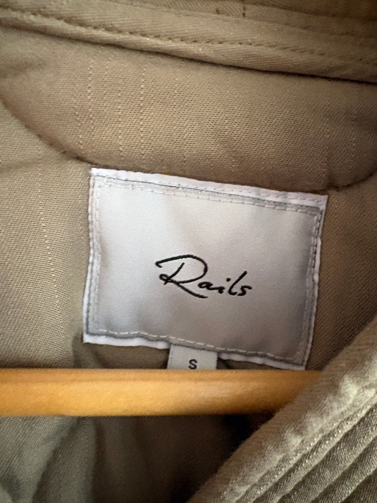 Rails Monterey Quilted Wrap Jacket in Washed Olive S