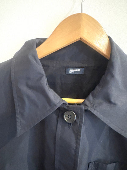Jill Sander Navy Waterproof Coat UK 8