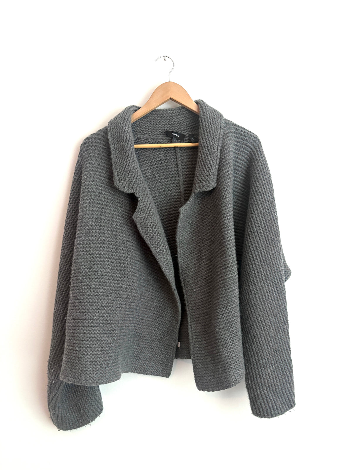 Theory Wool Dolman Cardigan L