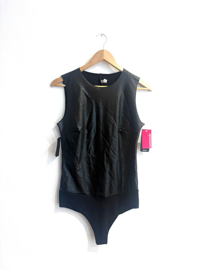 New With Tags Commando Faux Leather Bodysuit L