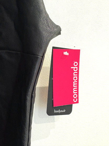 New With Tags Commando Faux Leather Bodysuit L