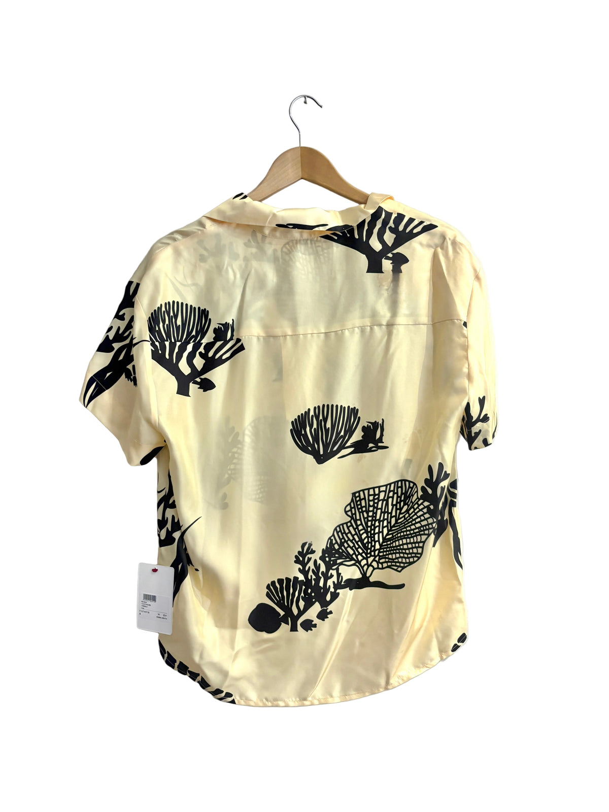New With Tags Asceno Reef Print Silk Blouse S