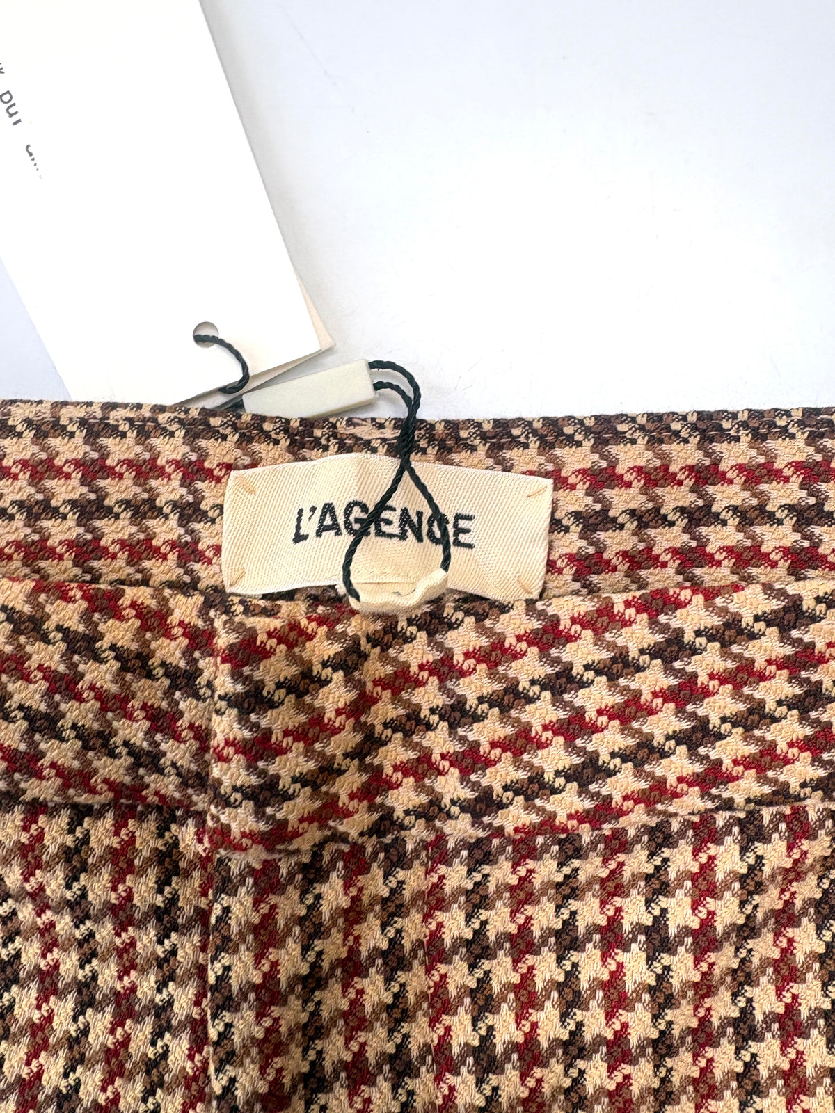 New With Tags L'Agence Check Trousers UK 14