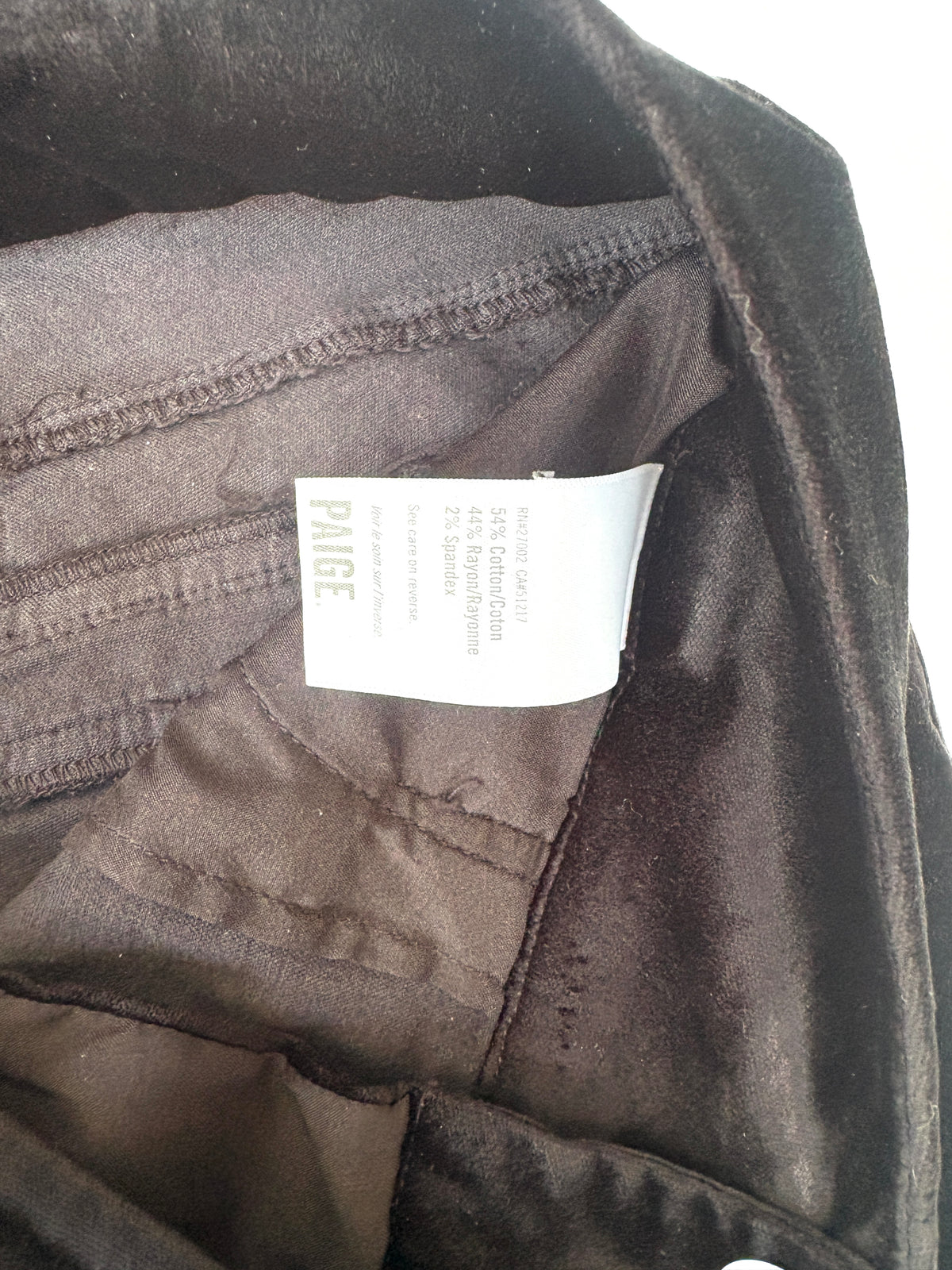 Paige Velvet Flare Trousers 31"