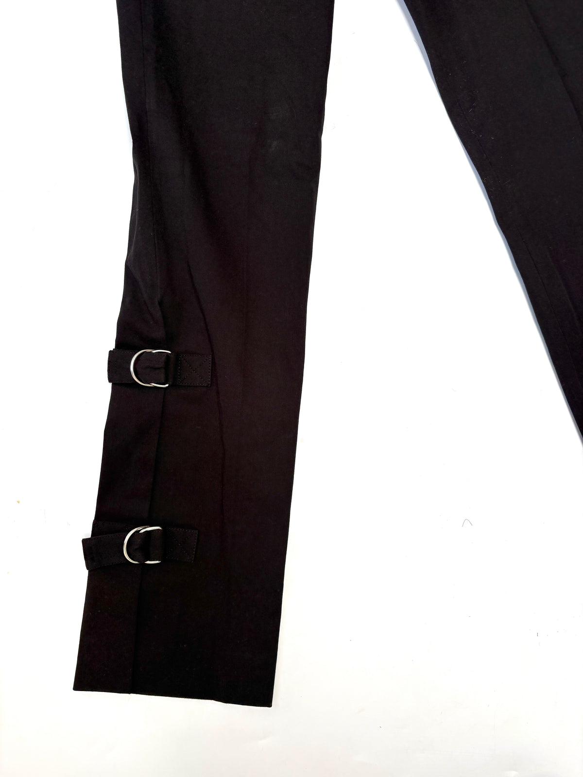 Helmut Lang Flared Buckle Trousers UK 14