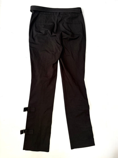 Helmut Lang Flared Buckle Trousers UK 14