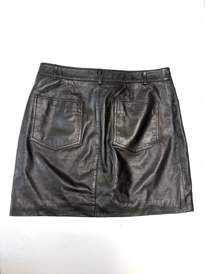 Walter Baker Leather Mini Skirt UK 12