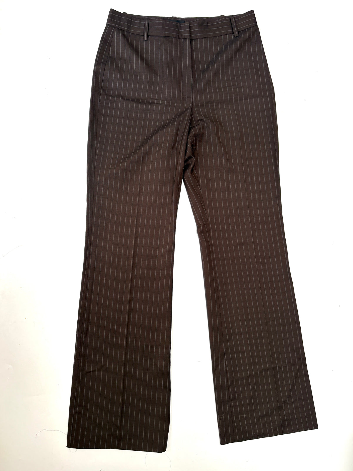 Nili Lotan Brown Pin Stripe Suit UK 16