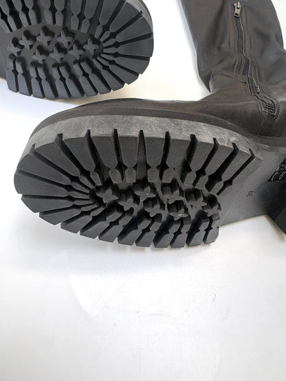 Ann Demeulemeester Stretch Leather Nero Boots UK 6