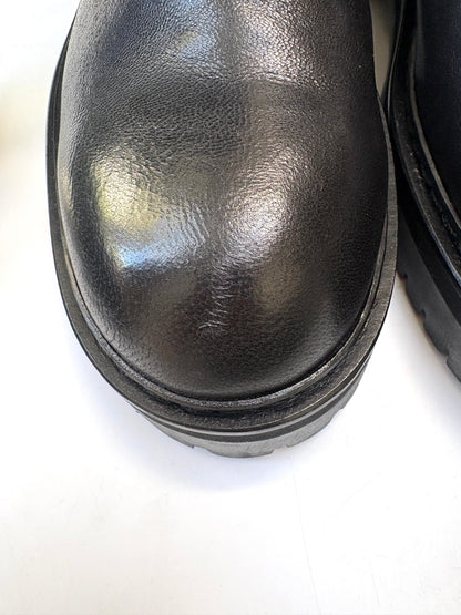 Ann Demeulemeester Stretch Leather Nero Boots UK 6
