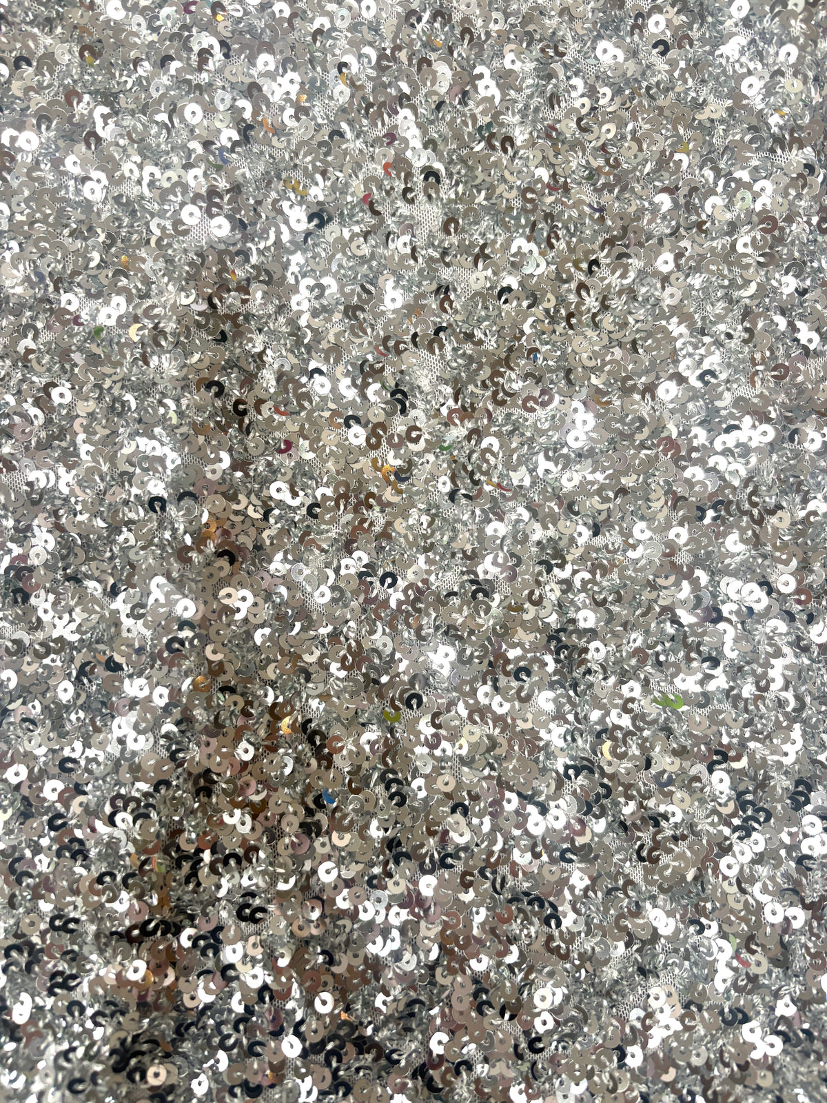 Rotate by Birger Christensen Silver Sequin Midi Pencil Skirt UK 16