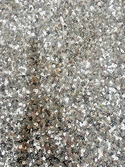 Rotate by Birger Christensen Silver Sequin Midi Pencil Skirt UK 16