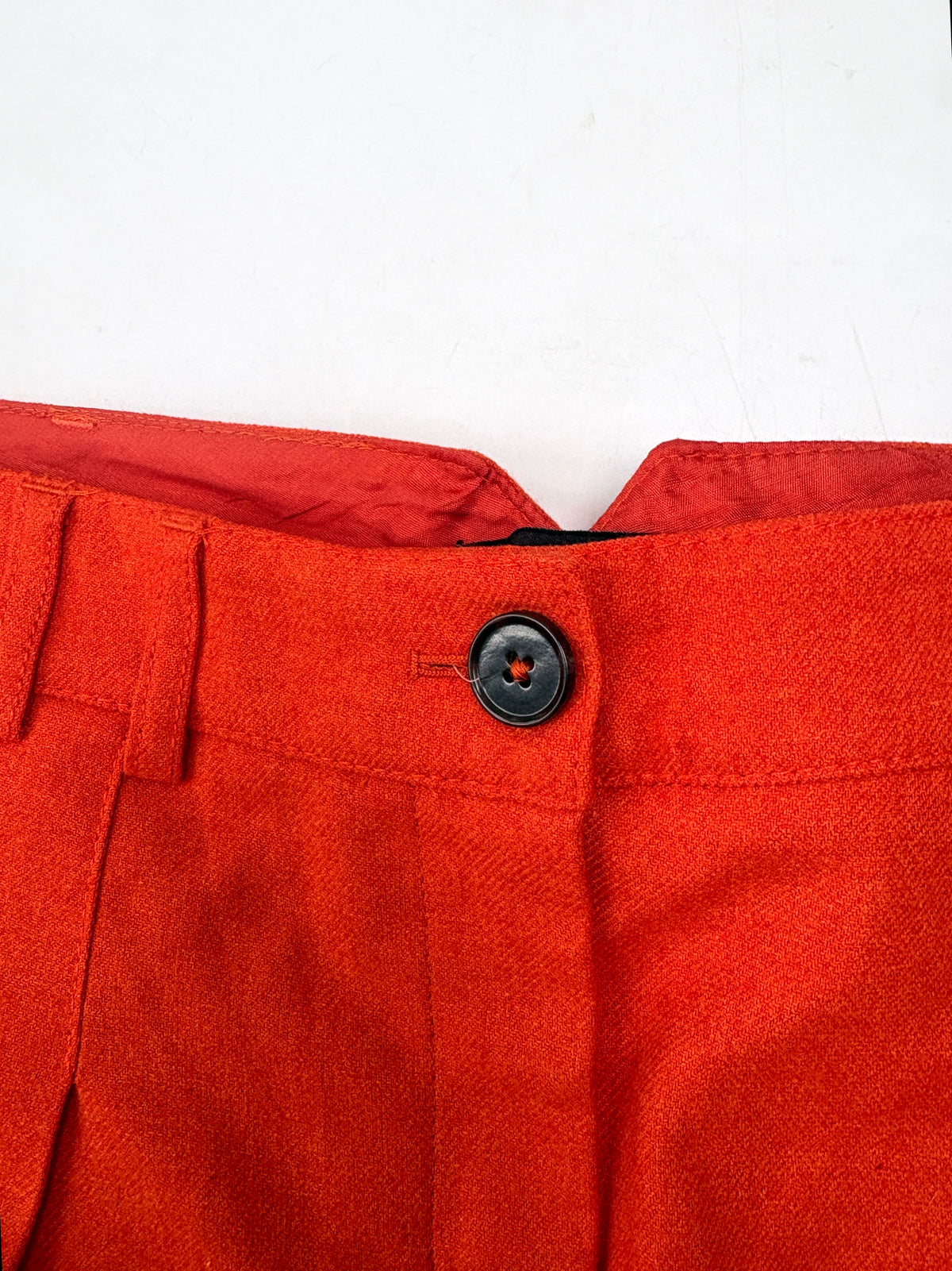 ME+EM Orange Pleated Wide Leg Trousers UK 14