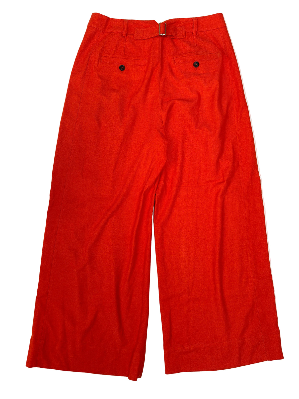 ME+EM Orange Pleated Wide Leg Trousers UK 14