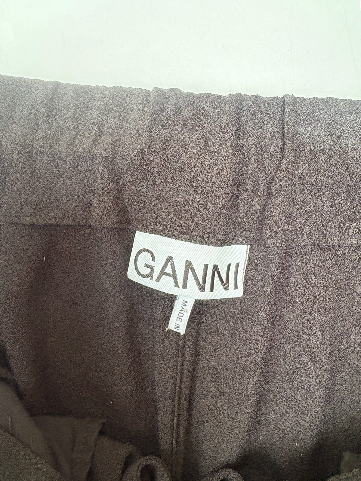 Ganni Crepe Black Trousers UK 12