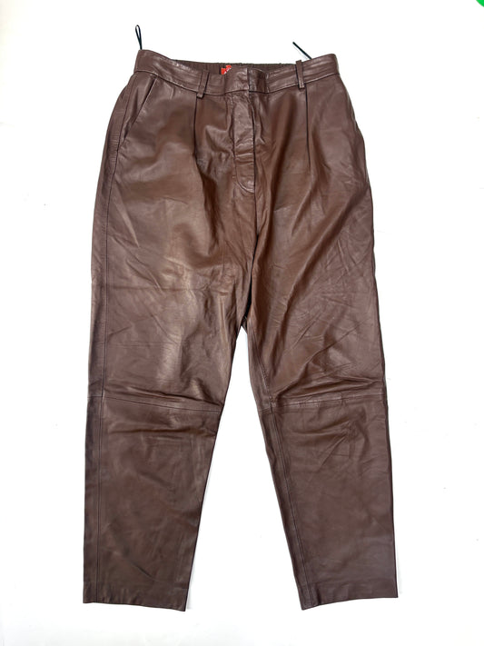 Altuzarra Brown Leather Joggers