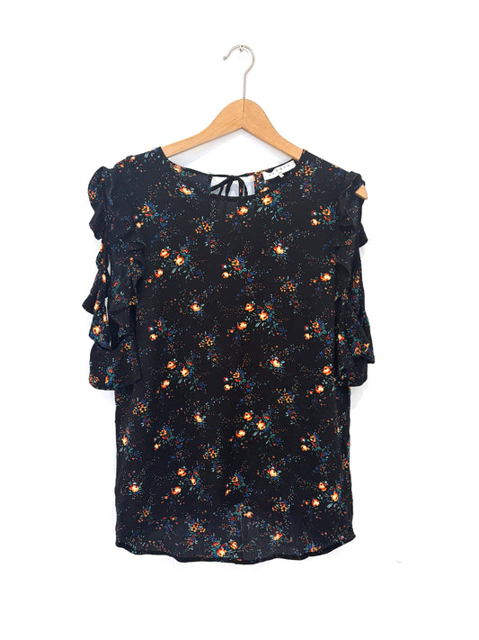 Sandro Cold Shoulder Blouse S