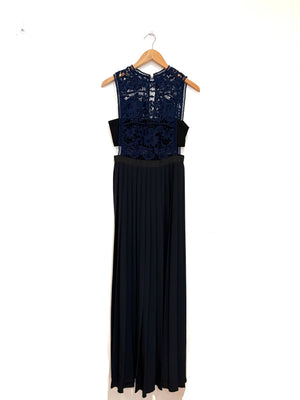 Self-Portrait Guipure Lace Georgette Gown UK 10