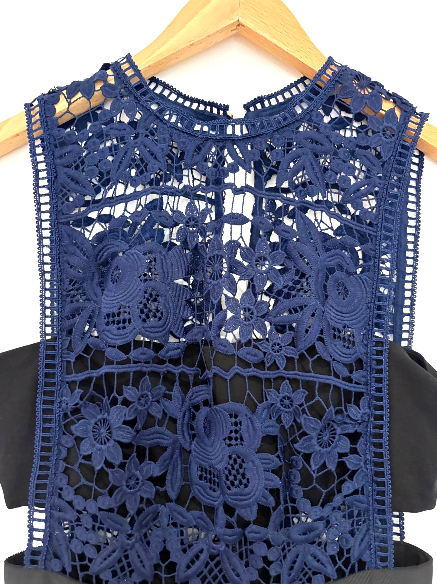 Self-Portrait Guipure Lace Georgette Gown UK 10