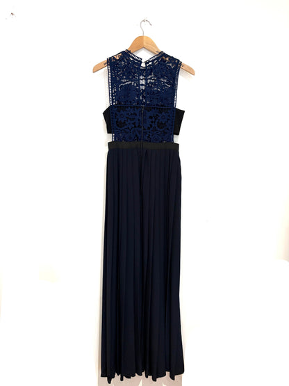 Self-Portrait Guipure Lace Georgette Gown UK 10