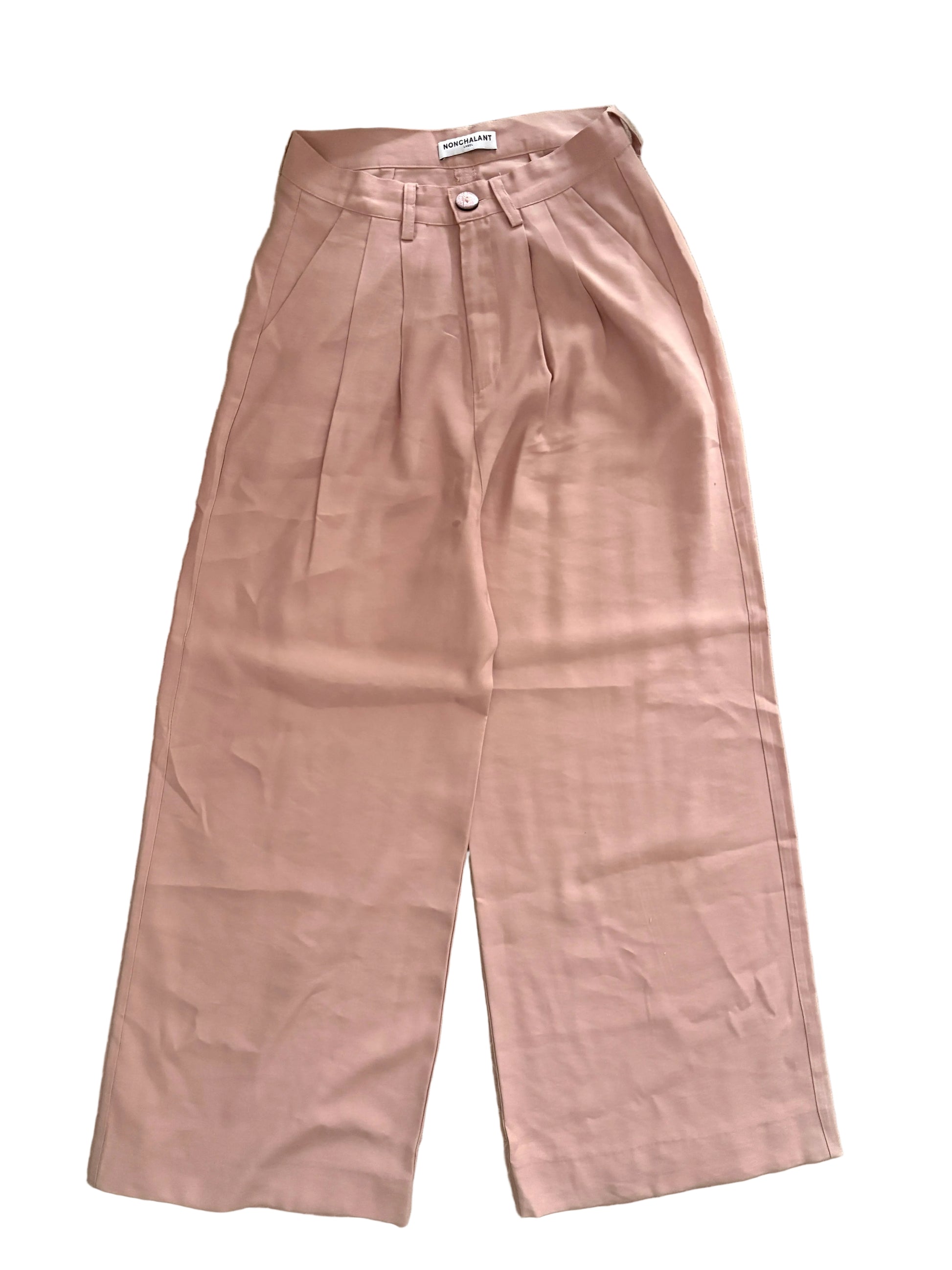 Nonchalant Label Pink Wide Leg Trousers