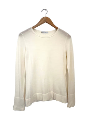 The Fold Ivory Merino Wool Sweater M