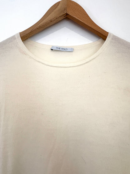 The Fold Ivory Merino Wool Sweater M