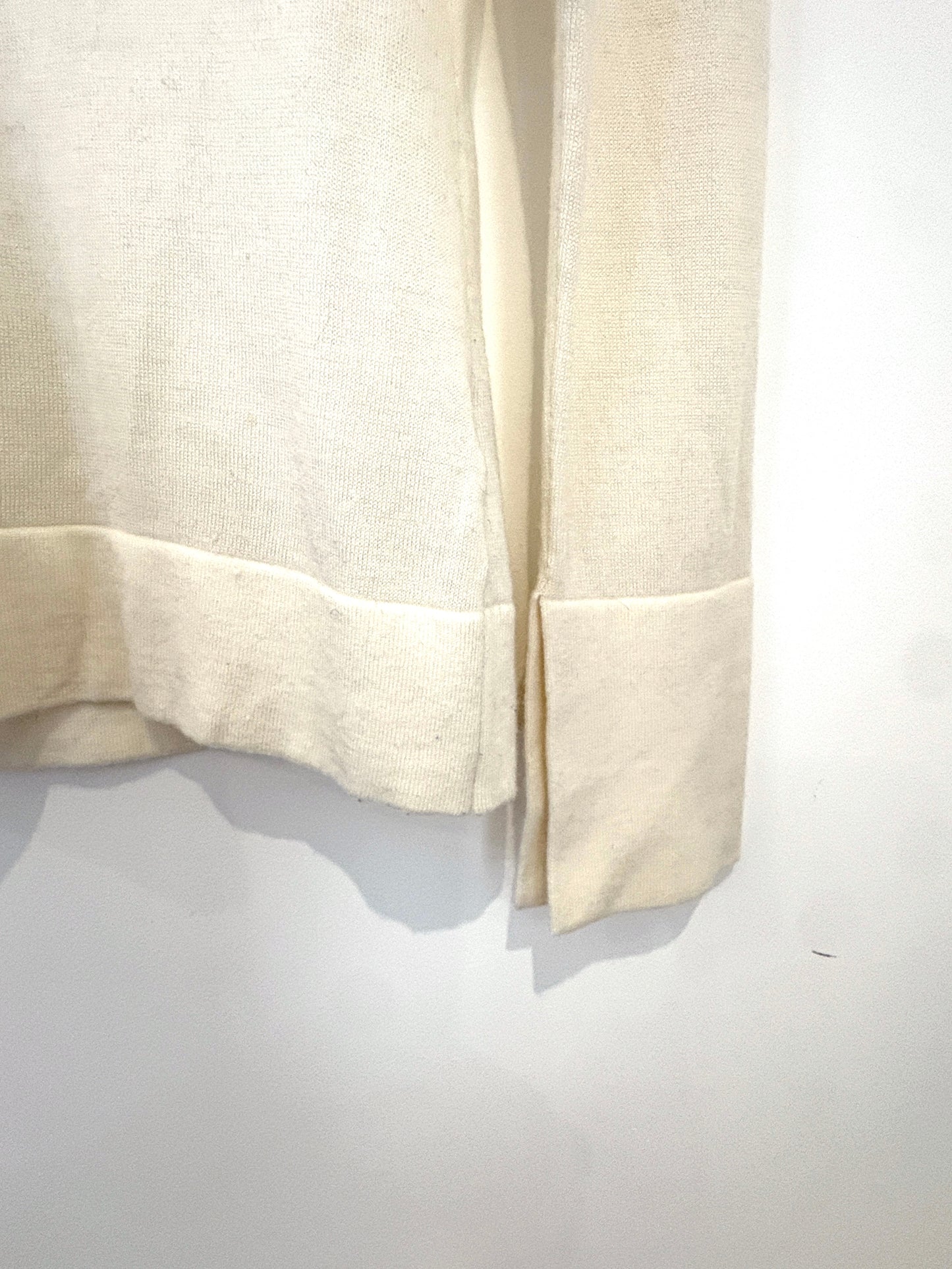 The Fold Ivory Merino Wool Sweater M