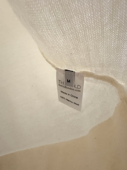 The Fold Ivory Merino Wool Sweater M