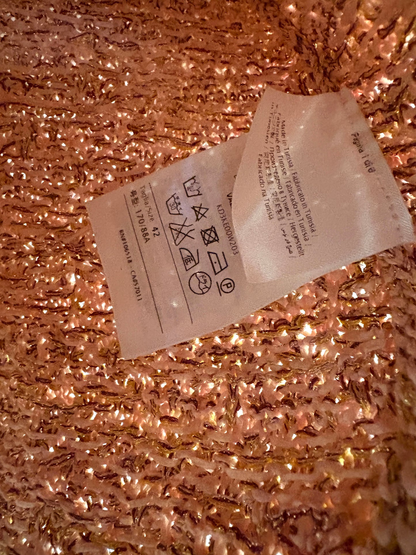 M Missoni Pink Tweed Jacket UK 10