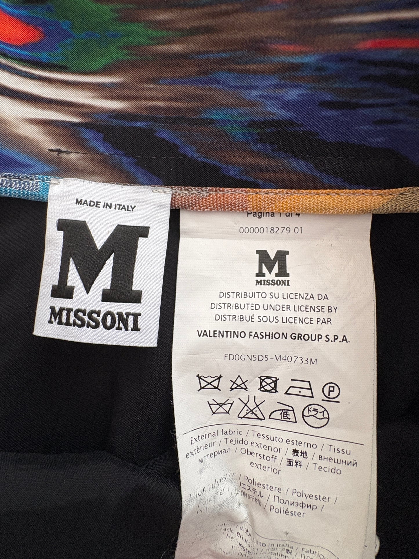 M Missoni Abstract Pencil Skirt UK 12